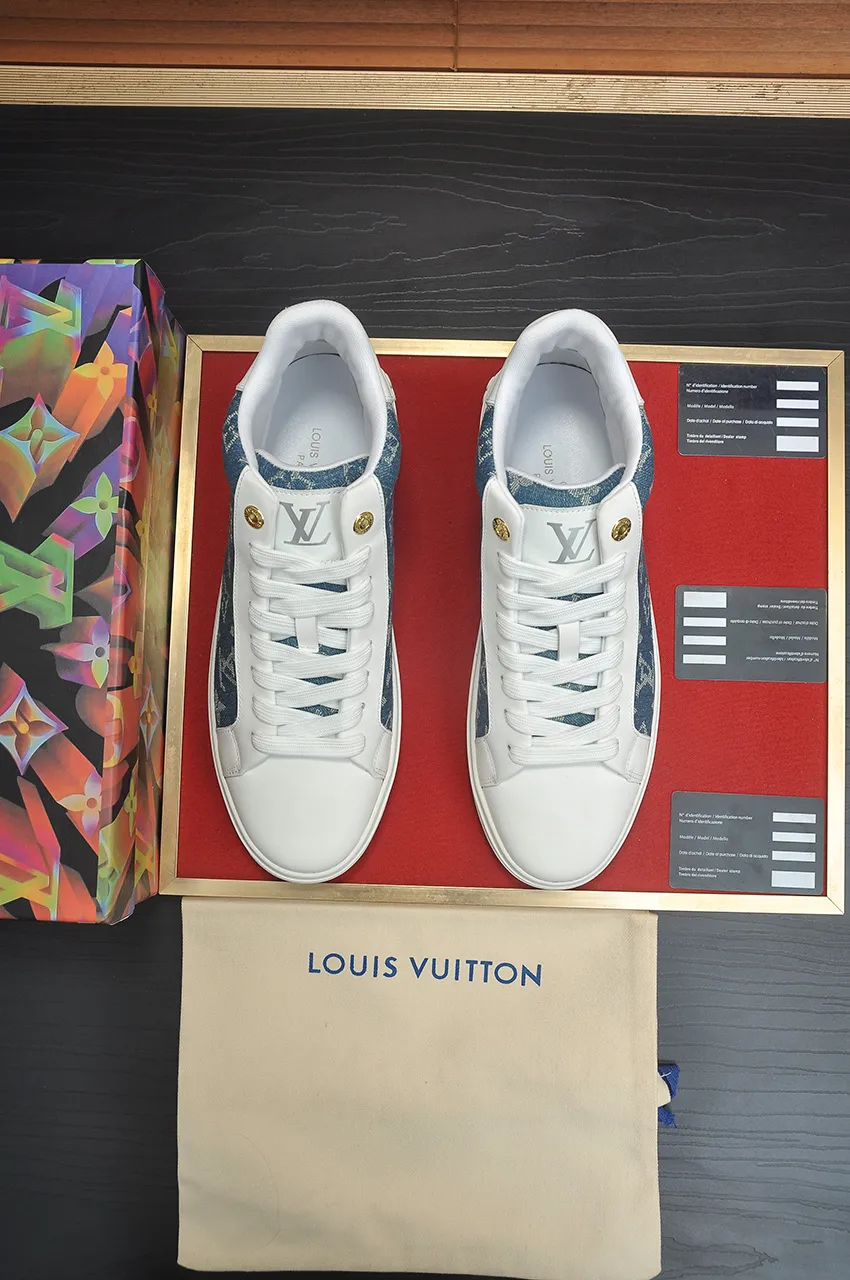 Men's shoes 💰600💶[LOUIS VUITTON] Original order price (mesh lining) new model 🍀LV Louis Vuitton * - top version of LV classic trendy shoes! Made of imported original cowhide, water-dyed cowhide lining, and original wear-resistant rubber outsole! High quality products! Code number 38-45 (45 is custom-made and cannot be returned or exchanged)